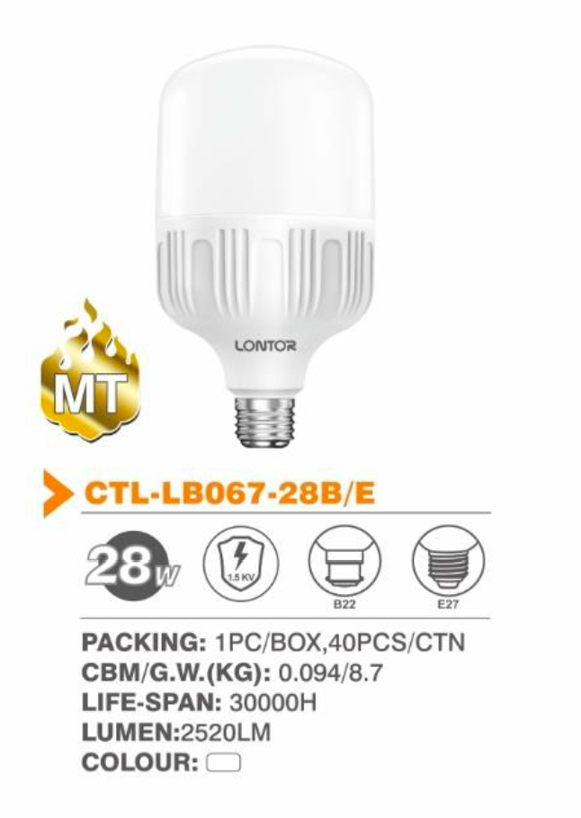 28W Longlife LED Bulb - Lontor