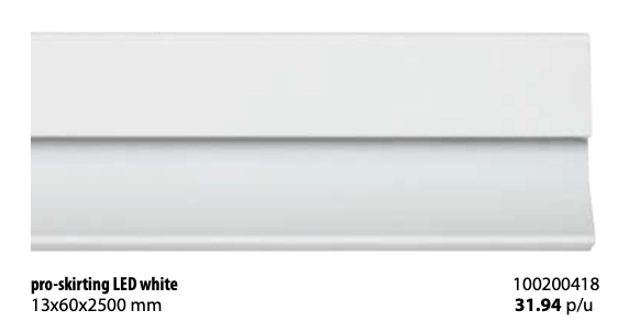 PRO-SKIRTING WHITE 6X250X1,2