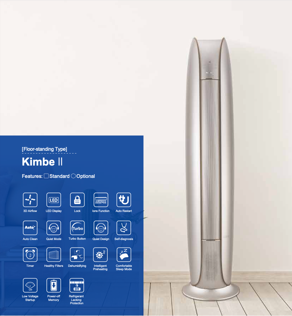 3HP KIMBE (INDOOR & OUTDOOR) - Gree Floor Standing