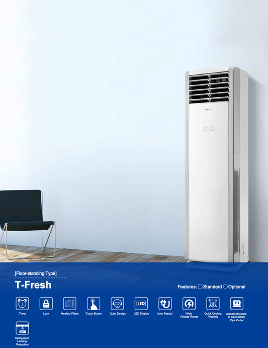 3HP T-FRESH (INDOOR & OUTDOOR) - Gree Floor Standing