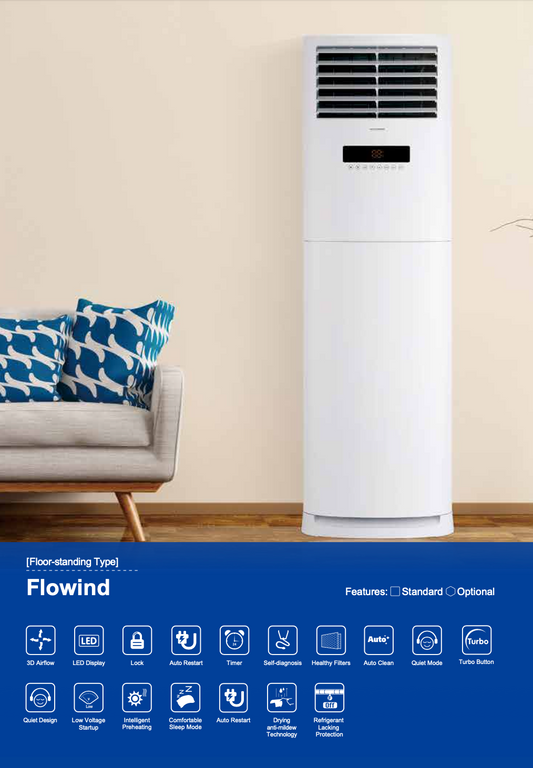 3HP FLOWIND (INDOOR & OUTDOOR) - Gree Floor Standing